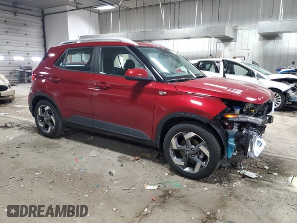 2024 Hyundai Venue Limited with VIN KMHRC8A36RU291658, listed as a Copart auction lot 52102005 with 4,170 mi miles and Salvage Title. Bid and sale history available at DreamBid. Image 4.
