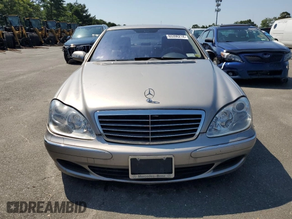 2004 Mercedes-Benz S-Class with VIN WDBNG75J24A412348, listed as a Copart auction lot 65396214 with 0 mi miles and Clean Title. Bid and sale history available at carsss.com. Image 5.