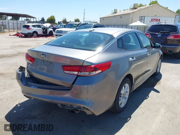 2016 Kia Optima LX with VIN 5XXGT4L36GG098804, listed as a IAAI auction lot 42772231 with 206,471 mi miles and . Bid and sale history available at DreamBid. Image 4.