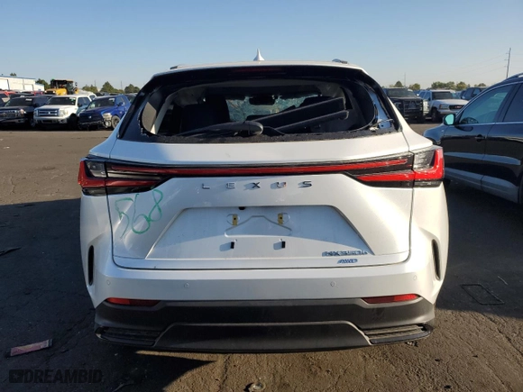 2025 Lexus NX with VIN JTJGKCEZ1S2042568, listed as a Copart auction lot 69894194 with 1,562 mi miles and Salvage Title. Bid and sale history available at carsss.com. Image 6.