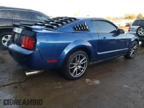 2006 Ford Mustang Standard with VIN 1ZVFT80N065228777, listed as a Copart auction lot 42542475 with 183,337 mi miles and Salvage Title. Bid and sale history available at carsss.com. Image 3.
