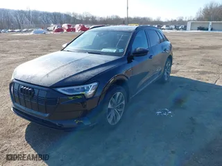 2021 Audi e-tron Premium Plus with VIN WA1LAAGE5MB012022, listed as a IAAI auction lot 41458134 with NaN miles. Bid and sale history available at carsss.com. Image 19.