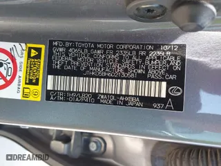 2013 Lexus CT 200h Hybrid with VIN JTHKD5BH6D2130581, listed as a IAAI auction lot 42001928 with 155,331 mi miles. Bid and sale history available at carsss.com. Image 9.