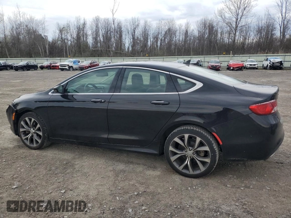 2015 Chrysler 200 C z VIN 1C3CCCEG6FN543638, wystawiony jako Copart lot #54553705 z przebiegiem 54 056 mil mil oraz Szkody całkowita. Historia ofert i sprzedaży dostępna na DreamBid. Obrazek 2.