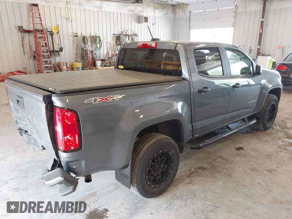 2022 Chevrolet Colorado 4WD Work Truck with VIN 1GCGTBEN8N1181467, listed as a IAAI auction lot 42411033 with 47,024 mi miles and . Bid and sale history available at DreamBid. Image 4.