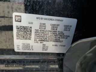 2023 Buick Encore GX Select with VIN KL4MMDS27PB089327, listed as a Copart auction lot 63693305 with 14,290 mi miles and Salvage title. Bid and sale history available at DreamBid. Image 13.