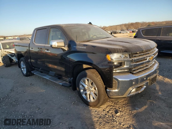 2020 Chevrolet Silverado 1500 LTZ with VIN 3GCUYGED7LG372739, listed as a Copart auction lot 83785134 with 57,607 mi miles and Salvage Title. Bid and sale history available at DreamBid. Image 4.