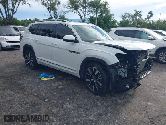 2024 Volkswagen Atlas SEL Premium R-Line z VIN 1V2FR2CA3RC528268, wystawiony jako IAAI lot #40248966 z przebiegiem 13 401 mil mil oraz . Historia ofert i sprzedaży dostępna na DreamBid. Obrazek 1.