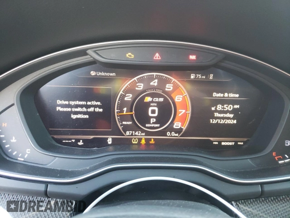 2018 Audi SQ5 Prestige with VIN WA1C4AFY9J2125812, listed as a Copart auction lot 83863484 with 87,142 mi miles and Salvage Title. Bid and sale history available at DreamBid. Image 9.