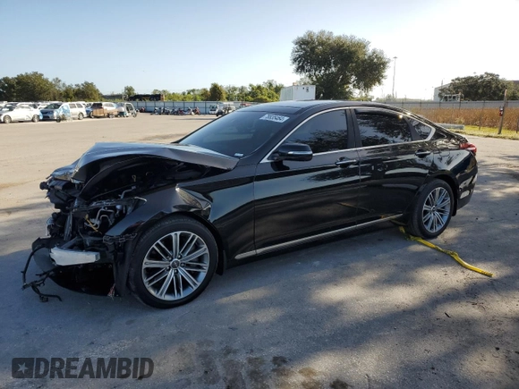 2019 Genesis G80 3.8L with VIN KMTFN4JE5KU309831, listed as a Copart auction lot 78835464 with 35,421 mi miles and Salvage Title. Bid and sale history available at DreamBid. Image 1.