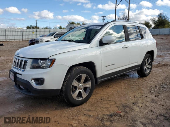 2016 Jeep Compass High Altitude with VIN 1C4NJDEB3GD797691, listed as a Copart auction lot 80340604 with 95,404 mi miles and Salvage title. Bid and sale history available at DreamBid. Image 1.