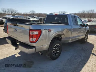 2022 Ford F-150 XL with VIN 1FTEX1EP7NKE51130, listed as a Copart auction lot 48245825 with 35,900 mi miles and Salvage title. Bid and sale history available at DreamBid. Image 3.