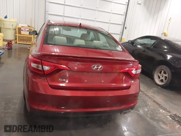 2015 Hyundai Sonata SE with VIN 5NPE24AF8FH003265, listed as a IAAI auction lot 41909096 with 75,453 mi miles and . Bid and sale history available at DreamBid. Image 16.
