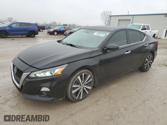 2019 Nissan Altima 2.5 Platinum with VIN 1N4BL4FV2KC193995, listed as a Copart auction lot 44106215 with 59,488 mi miles and Salvage Title. Bid and sale history available at carsss.com. Image 1.