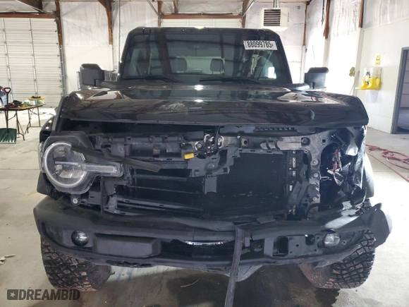 2022 Ford Bronco with VIN 1FMDE5AH7NLB79711, listed as a Copart auction lot 88099785 with 28,044 mi miles and Salvage Title. Bid and sale history available at carsss.com. Image 5.