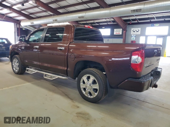 2017 Toyota Tundra Platinum with VIN 5TFAY5F1XHX653027, listed as a Copart auction lot 53504875 with 167,825 mi miles and Clean title. Bid and sale history available at DreamBid. Image 2.