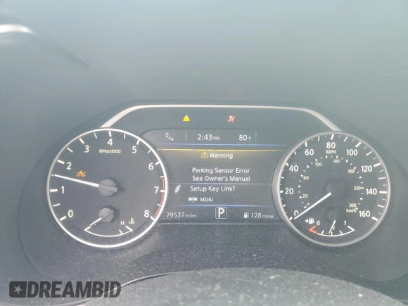 2016 Nissan Maxima S with VIN 1N4AA6AP8GC402928, listed as a Copart auction lot 73480344 with 79,537 mi miles and Salvage Title. Bid and sale history available at DreamBid. Image 9.