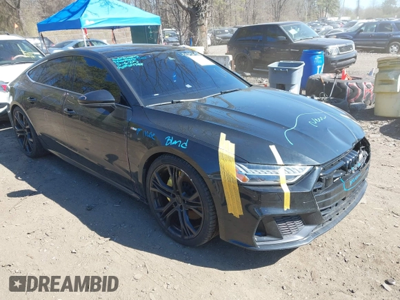 2019 Audi A7 Prestige with VIN WAUV2AF27KN028931, listed as a IAAI auction lot 42042526 with 50,581 mi miles and . Bid and sale history available at DreamBid. Image 1.