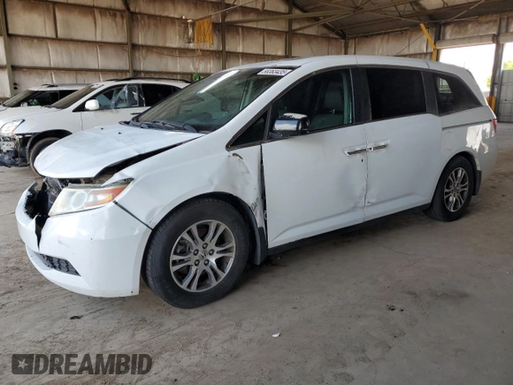2013 Honda Odyssey EX-L with VIN 5FNRL5H61DB072367, listed as a Copart auction lot 56363435 with 137,513 mi miles and Clean Title. Bid and sale history available at DreamBid. Image 1.