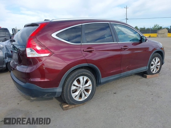 2012 Honda CR-V EX-L with VIN 5J6RM3H78CL014515, listed as a IAAI auction lot 41980437 with 209,421 mi miles. Bid and sale history available at carsss.com. Image 4.