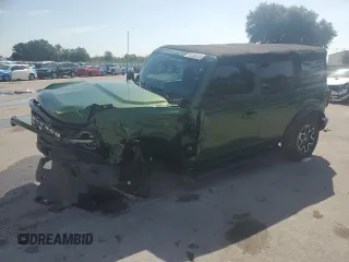2022 Ford Bronco z VIN 1FMDE5BHXNLA88611, wystawiony jako Copart lot #58135415 z przebiegiem 15 448 mil mil oraz Nie do naprawy • Non repairable. Historia ofert i sprzedaży dostępna na DreamBid. Obrazek 1.