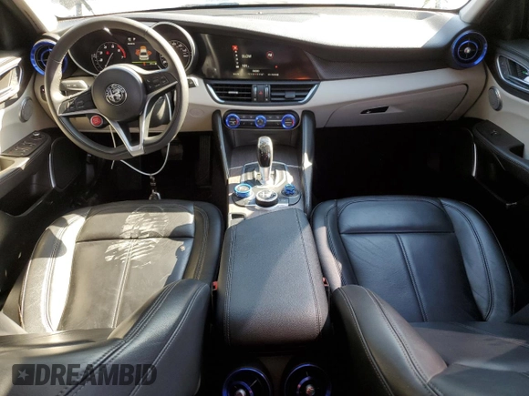 2019 Alfa Romeo Giulia Ti Sport with VIN ZARFANBN8K7608491, listed as a Copart auction lot 76280034 with 46,453 mi miles and Salvage Title. Bid and sale history available at carsss.com. Image 8.