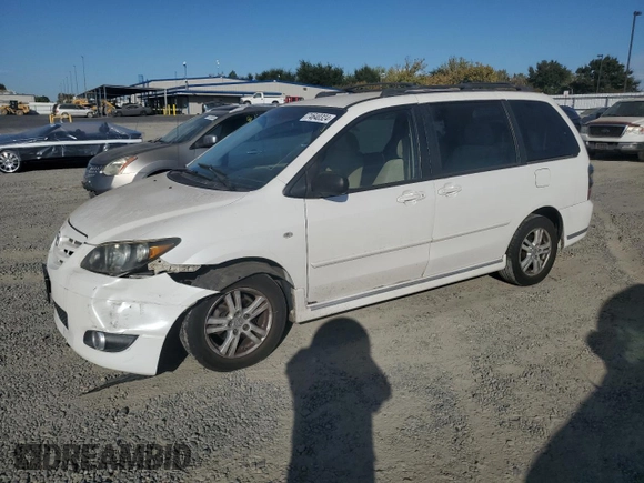 2004 Mazda MPV ES z VIN JM3LW28J940515726, wystawiony jako Copart lot #74640324 z przebiegiem 211 688 mil mil oraz Szkoda całkowita • Salvage title. Historia ofert i sprzedaży dostępna na DreamBid. Obrazek 1.