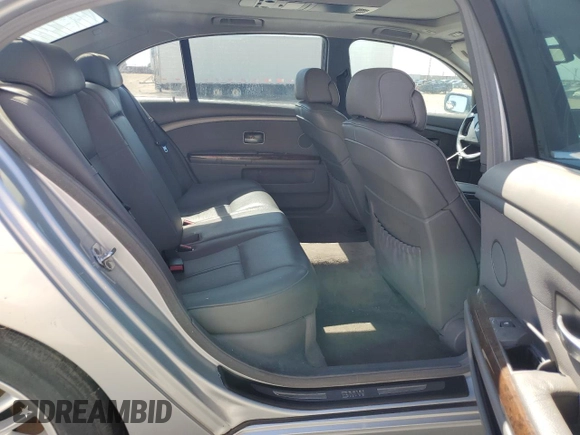 2005 BMW 7 Series 745Li with VIN WBAGN63535DS58696, listed as a Copart auction lot 57582104 with Not Provided miles and Clean Title. Bid and sale history available at DreamBid. Image 10.
