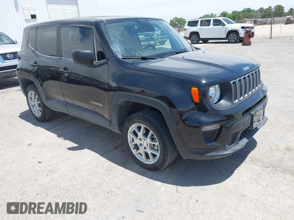 2023 Jeep Renegade Latitude with VIN ZACNJDB17PPP70052, listed as a IAAI auction lot 42223663 with 27,606 mi miles and . Bid and sale history available at DreamBid. Image 1.