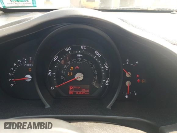 2011 Kia Sportage EX with VIN KNDPCCA27B7079569, listed as a Copart auction lot 62072015 with 156,569 mi miles and Salvage title. Bid and sale history available at DreamBid. Image 9.
