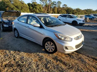 2016 Hyundai Accent SE with VIN KMHCT4AE3GU059337, listed as a Copart auction lot 81085474 with 75,200 mi miles and Salvage Title. Bid and sale history available at carsss.com. Image 4.