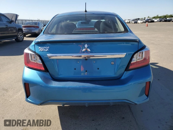 2024 Mitsubishi Mirage ES with VIN ML32FUFJXRHF12996, listed as a Copart auction lot 55492395 with 3,388 mi miles and Salvage title. Bid and sale history available at DreamBid. Image 6.