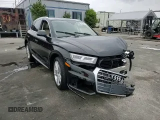 2018 Audi Q5 Premium Plus with VIN WA1BNAFY4J2151517, listed as a Copart auction lot 55902895 with 80,026 mi miles and Salvage title. Bid and sale history available at DreamBid. Image 14.
