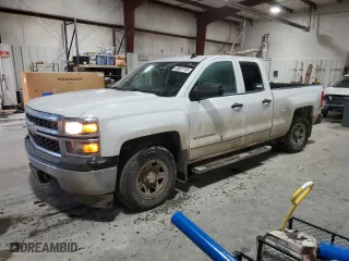 2014 Chevrolet Silverado 1500 Work Truck with VIN 1GCRCPEH6EZ143964, listed as a Copart auction lot 45857745 with 130,714 mi miles and Salvage Title. Bid and sale history available at carsss.com. Image 1.