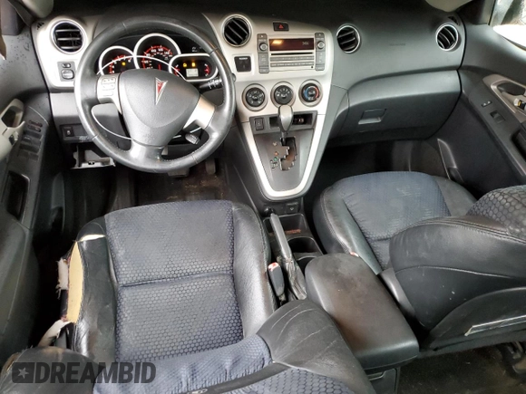 2009 Pontiac Vibe GT with VIN 5Y2SR67049Z412616, listed as a Copart auction lot 52541115 with 99,608 mi miles and Salvage Title. Bid and sale history available at carsss.com. Image 8.