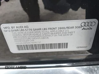 2012 Audi A8 с VIN WAUAVAFD0CN035731, выставлен на аукционе IAAI как лот 41286022 с пробегом 82 835 миль миль и . История ставок и продаж доступна на DreamBid. Изображение 9.