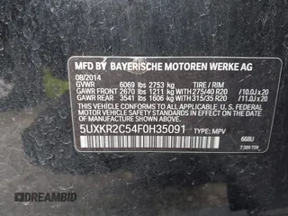 2015 BMW X5 sDrive35i z VIN 5UXKR2C54F0H35091, wystawiony jako IAAI lot #41621452 z przebiegiem 92 919 mil mil oraz . Historia ofert i sprzedaży dostępna na DreamBid. Obrazek 9.
