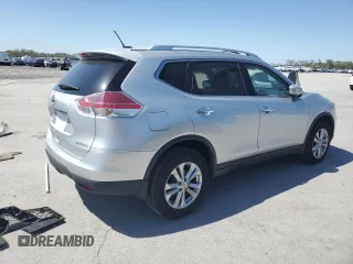 2015 Nissan Rogue SV with VIN KNMAT2MVXFP568267, listed as a Copart auction lot 52093325 with 85,243 mi miles and Salvage Title. Bid and sale history available at DreamBid. Image 3.