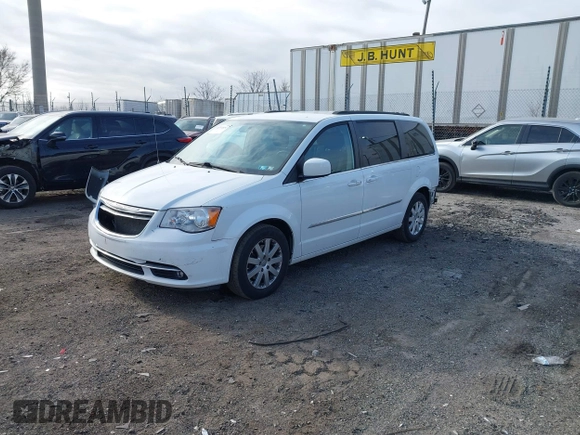 2016 Chrysler Town & Country Touring with VIN 2C4RC1BG8GR205497, listed as a IAAI auction lot 41774882 with 105,159 mi miles. Bid and sale history available at carsss.com. Image 18.