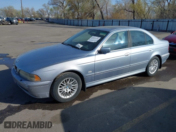 2003 BMW 5 Series 530i with VIN WBADT53483CE94499, listed as a IAAI auction lot 41957118 with 1 mi miles. Bid and sale history available at carsss.com. Image 2.