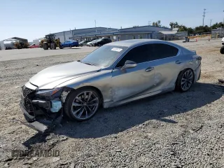 2023 Lexus IS 350 F Sport with VIN JTHGZ1B24P5059332, listed as a Copart auction lot 58209475 with 45,778 mi miles and Salvage title. Bid and sale history available at DreamBid. Image 1.