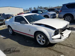 2007 Ford Mustang Deluxe with VIN 1ZVFT80N875311830, listed as a Copart auction lot 87480934 with 204,184 mi miles and Salvage Title. Bid and sale history available at carsss.com. Image 4.