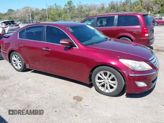 2012 Hyundai Genesis 3.8L with VIN KMHGC4DD4CU176486, listed as a IAAI auction lot 41674122 with 148,085 mi miles. Bid and sale history available at carsss.com. Image 1.