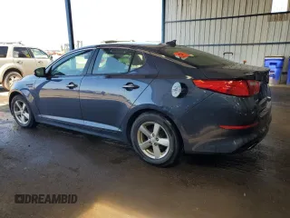 2015 Kia Optima LX with VIN 5XXGM4A7XFG481386, listed as a Copart auction lot 52100085 with 114,014 mi miles and Clean Title. Bid and sale history available at carsss.com. Image 2.