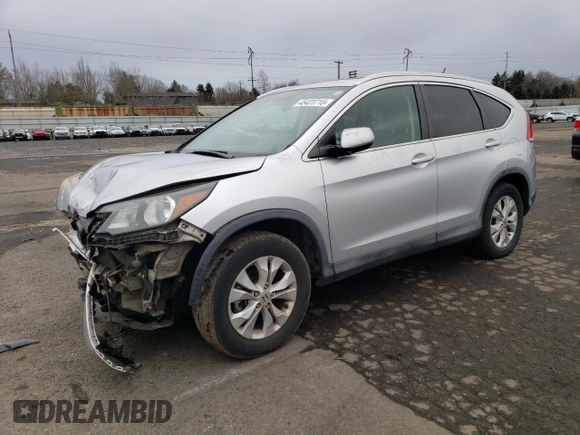 2013 Honda CR-V EX-L with VIN 2HKRM4H71DH686787, listed as a Copart auction lot 45423715 with 70,737 mi miles and Salvage Title. Bid and sale history available at carsss.com. Image 1.
