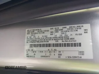 2018 Ford Transit Passenger XL with VIN 1FBZX2YM0JKA70128, listed as a IAAI auction lot 42379000 with 125,309 mi miles and . Bid and sale history available at DreamBid. Image 9.
