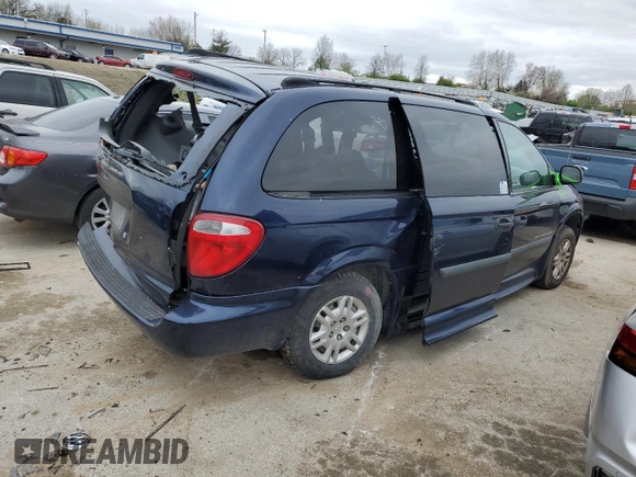 2005 Dodge Caravan SE z VIN 1D4GP24R65B225570, wystawiony jako Copart lot #87389614 z przebiegiem 61 392 mil mil oraz Szkoda całkowita • Salvage title. Historia ofert i sprzedaży dostępna na DreamBid. Obrazek 3.