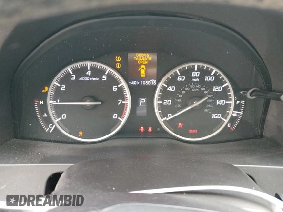 2016 Acura RDX Tech Pkg with VIN 5J8TB4H55GL001492, listed as a Copart auction lot 53953365 with 103,813 mi miles and Clean Title. Bid and sale history available at carsss.com. Image 9.