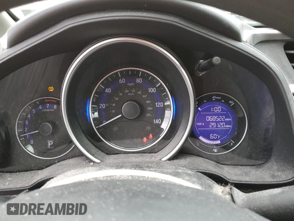 2019 Honda Fit LX z VIN 3HGGK5H41KM712693, wystawiony jako Copart lot #52069275 z przebiegiem 68 522 mil mil oraz Szkoda całkowita • Salvage title. Historia ofert i sprzedaży dostępna na DreamBid. Obrazek 9.