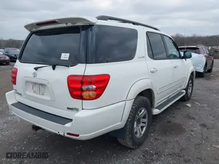 2004 Toyota Sequoia Limited with VIN 5TDZT38A74S227279, listed as a IAAI auction lot 41569158 with 292,267 mi miles. Bid and sale history available at carsss.com. Image 4.